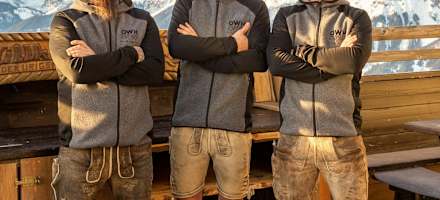 Die 3 jungen Wilden, Patrick, Michael und Fischi haben die Hütte im Sommer 2019 übernommen.