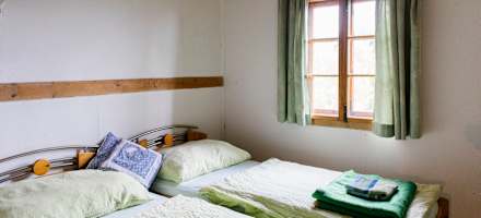 Eines der Zimmer auf dem Oskar-Schauer-Haus