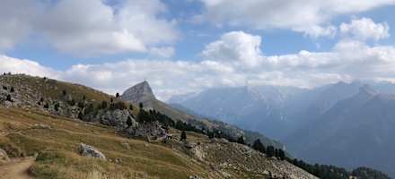 Das Rifugio Pertini versteckt