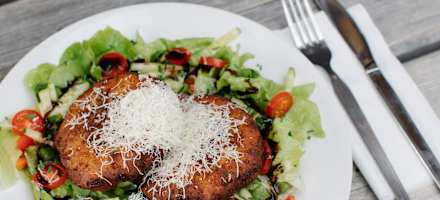 Kaspressknödel auf der Pfaffenhofener Alm.