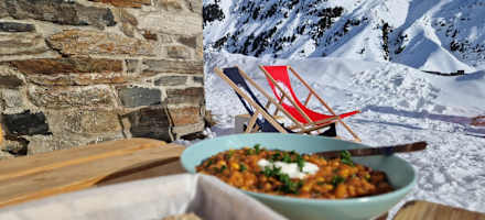 Essen auf der Potsdamer Hütte