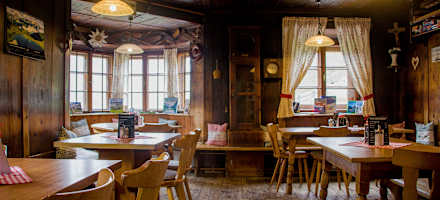 Gaststube der Potsdamer Hütte