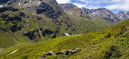 Die Potsdamer Hütte in den Stubaier Alpen
