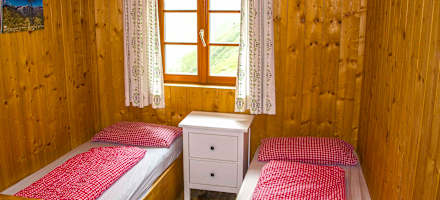 Zimmer auf der Potsdamer Hütte