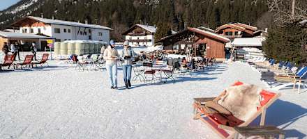 Sonne pur bei Poli's Hütte in Gasse in der Leutasch