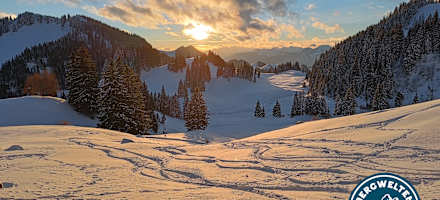Pulverspuren rund um die Priener Hütte