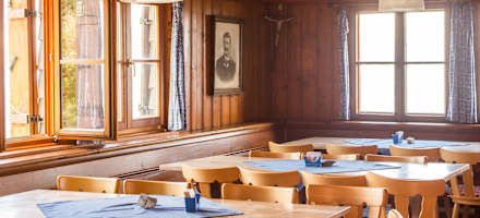 Gaststube auf dem Purtschellerhaus