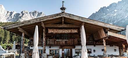 Die Wochenbrunner Alm am Wilden Kaiser