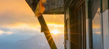 Die Reichensteinhuette auf 2128m.