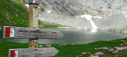Zustieg zum Rifugio Lambertenghi Romanin
