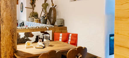 Die Gaststube der Rohrkopfhütte