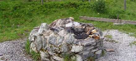 Grillplatz vor der Roßbrandhütte