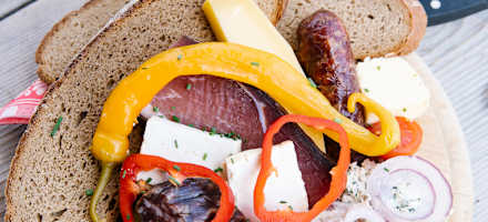 Brettljausn auf der Rudnig Alm