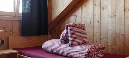 Ein Zimmer der Rüsselsheimer Hütte