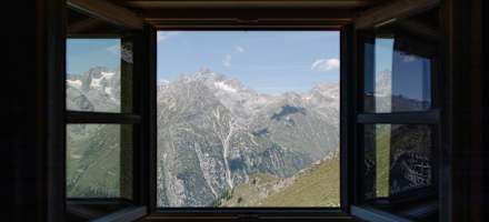 Ein Blick aus der Rüsselsheimer Hütte