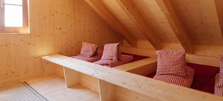 Ein Zimmer der Rüsselsheimer Hütte