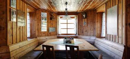 Die Gaststube der Rüsselsheimer Hütte