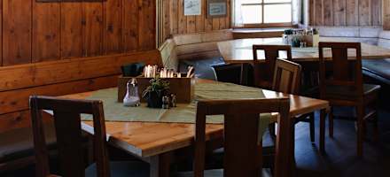 Die Gaststube der Rüsselsheimer Hütte