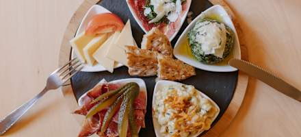 Die Jause auf der Rüsselsheimer Hütte