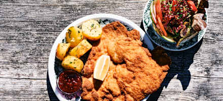 Schnitzel auf der Sausteigalm