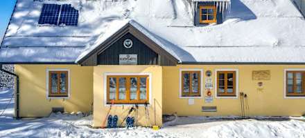 Schöpfl-Schutzhaus im Winter