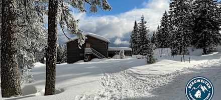 Das Schutzhaus Falkenstein im Winter