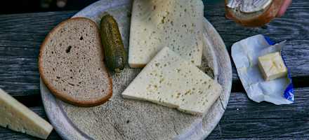 Jause auf der Kastenalm