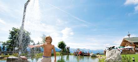 Kleine Abkühlung auf der Panorama Alm