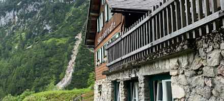 Die Silberkarhütte am Ende der Silberkarklamm