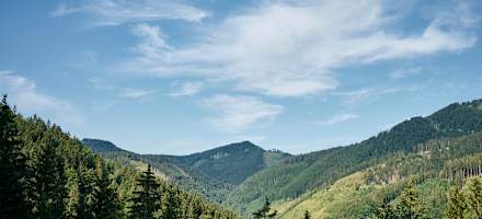 Die Aussicht von der Sonnrißhütte