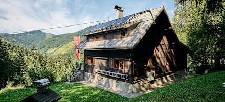 Die Sonnrißhütte in den Ennstaler Voralpen