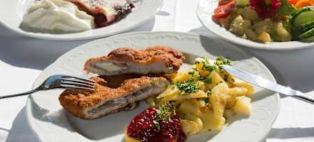 Wienerschnitztel auf der Stanglalm