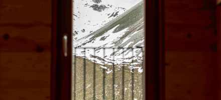Ausblick aus einem der Lager der Hütte