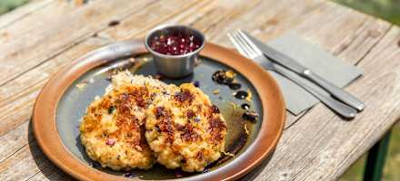 Kaspressknödel auf der Sudetendeutschen Hütte