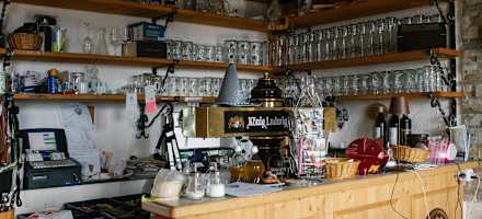 Die Theke des Tegelberghauses