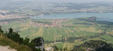 Die Aussicht von dem Tegelberghaus