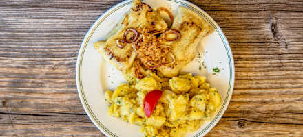 Maultaschen auf der Tegernseer Hütte