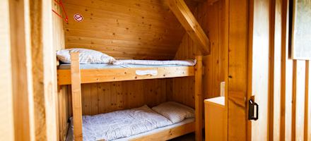 Zimmer auf der Theodor-Körner-Hütte