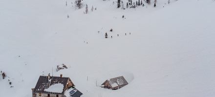 Die Pühringer-Hütte im Toten Gebirge