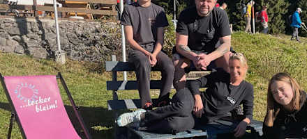 Die Pächterfamilie der Traunsteiner Skihütte