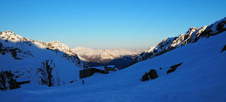 Silvrettahütte im Winter