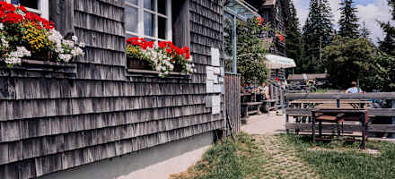 Das Unterberg-Schutzhaus auf 1.187m Höhe