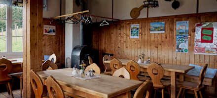 Die Stube des Unterberg-Schutzhauses