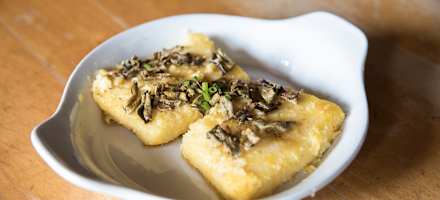 Polentaschnitten auf der Voralphütte