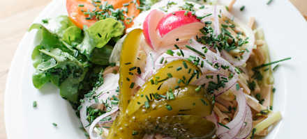 Wurstsalat auf dem Wankhaus