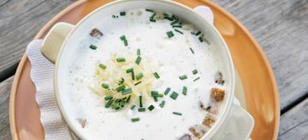 Käsesuppe auf der Watschiger Alm