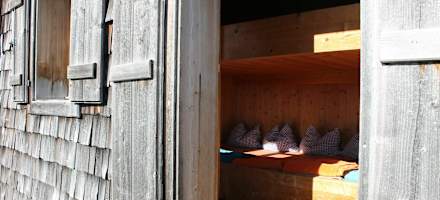 Lager mit Ausblick auf der Werfener Hütte