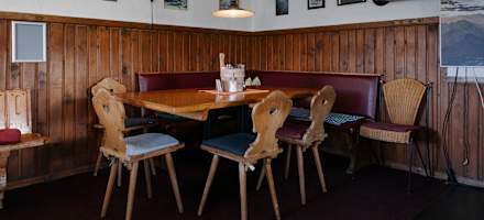 Die Gaststube der Widdersteinhütte