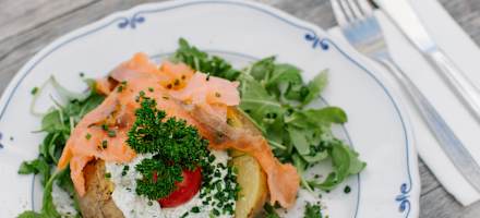 Ofenkartoffel auf der Widdersteinhütte