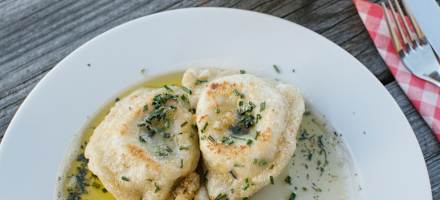 Käsenocken mit Salat auf der Wolfsberger Hütte